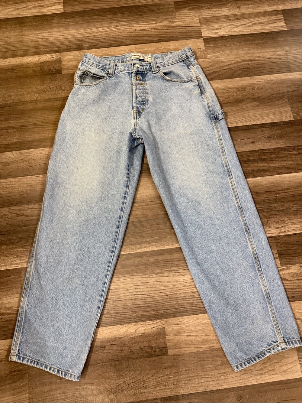 Vtg Phat Farm Painter Jeans Baggy Men’s 32 Button Fly .22 CAL Buttons DiceRivet